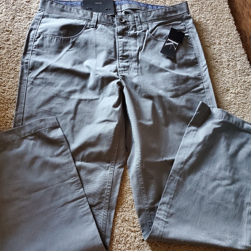 NWT Men's Calvin Klein Pants 32W X 30L grey